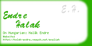 endre halak business card